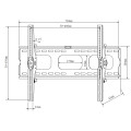 Montagem em parede de TV de inclinação superior para a maioria das telas de painel plano de 37 &quot;a 70&quot;